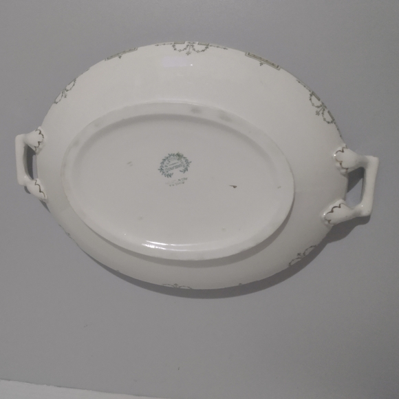 Wood & Sons England Vintage Ivory Covered Bowl Dish With Lid Floral Serving Ware - Picture 16 of 16